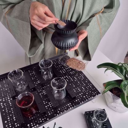 Picture of Black  Mashrabya- Tea Set Gift 