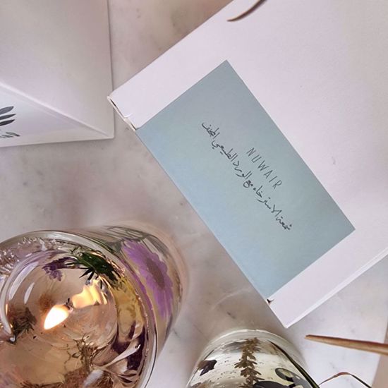 Picture of Relaxation candle with dried Flowers 