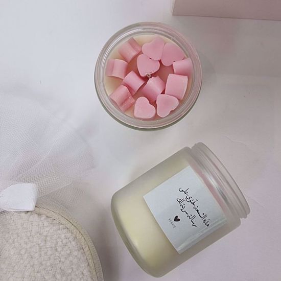Picture of Secret message Candle -Heart